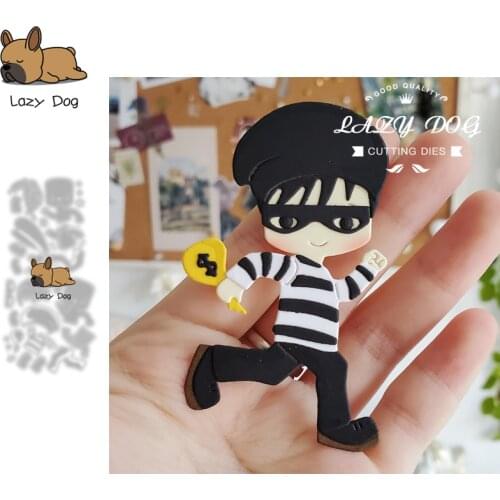 The police catch the thief Metal Cutting Dies Scrapbooking Stencil DIY Craft Embossing Die Cuts Card Making New Dies For 2021