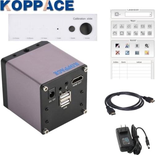 KOPPACE 2 Million Pixels Measuring Microscope Camera HDMI HD Industrial Camera 1080P Industrial Microscope Camera