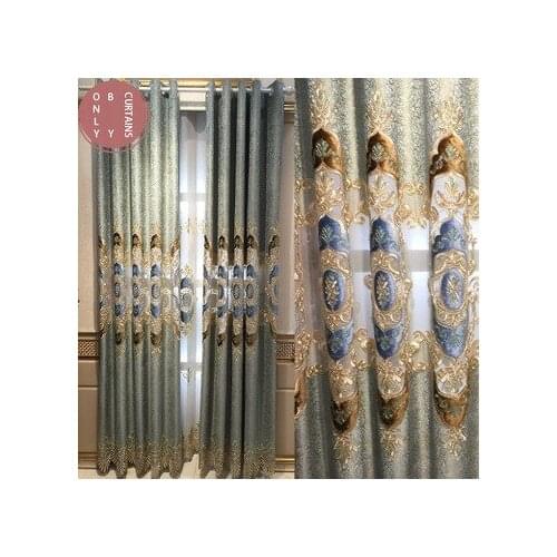 Luxury Modern Embroidered Designer Curtain Window Sheer Curtain For Living Room Bedroom Kitchen Window Screening shading
