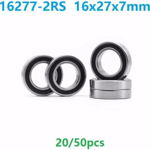 20pcs or 50pcs 16277-2RS 16277RS 16277 2RS 16x27x7 mm deep groove ball bearing bicycle bottom bracket bearing 16*27*7