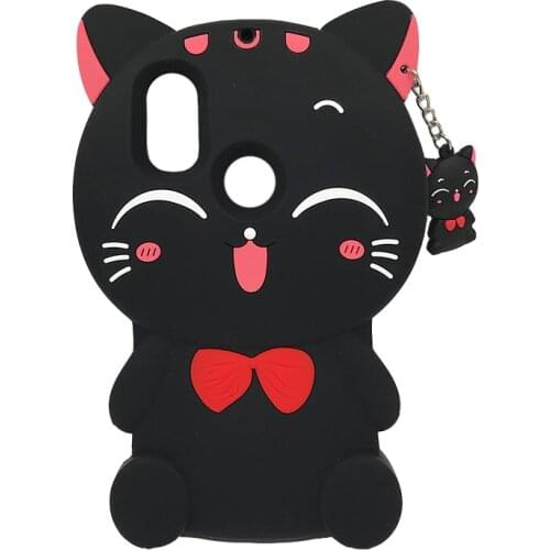 Silicone Case For Xiaomi MI A1 A2 Lite MiA2 6X 5X Phone Case 3D Cartoon Lucky Cat Cover Redmi 6 Pro 6A 5A 4A S2 Note 4 5
