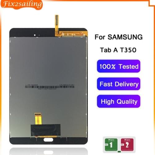 New LCD Display Touch Screen Digitizer Sensors Assembly Panel Replacement For Samsung Galaxy Tab A SM-T350 T350 T351 T355
