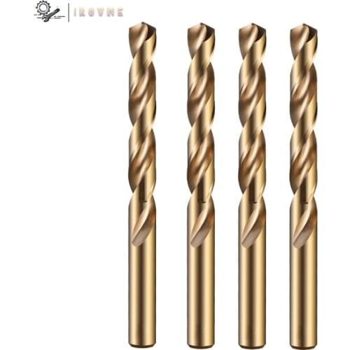 IROVNE1.0-13mm HSS Cobalt Drill M35 Twist Drill Drilling Knife Metal Drilling for Stainless Steel Woodworking