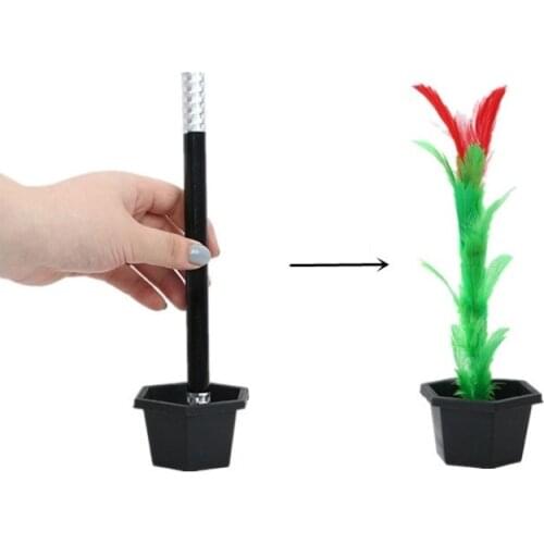 Magic Wand to Flower Magic Trick Easy Magic Tricks Toys For Adults Kids Prop Show Toys For Boys Fun for Children YH1991