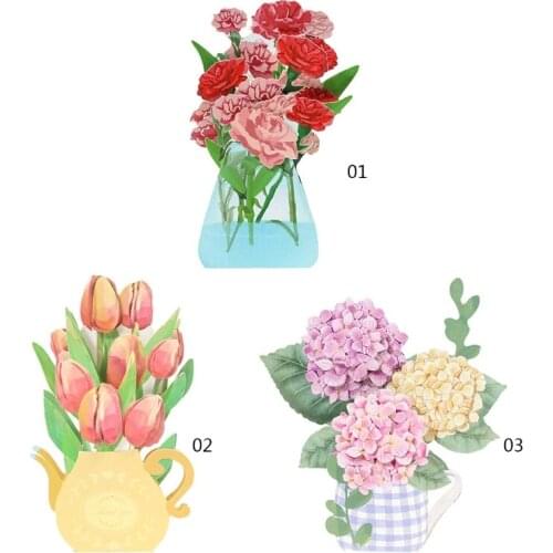 3D Greeting Card Pop-up Card with Envelope for Christmas Valentine Birthday Gift