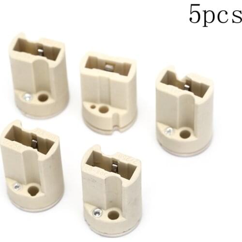 5pcs/lot G9 110-220V 3A Ceramic Socket G9 Type Halogen Lamp Holder Ceramic Lamp Bases Lamp Base
