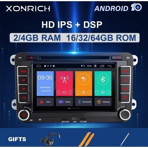IPS DSP 64G 2 Din Android 10 AutoRadio DVD GPS navigation For Amarok Volksagen VW Passat B7 B6 golf 5 6Skoda octavia 2Multimedia