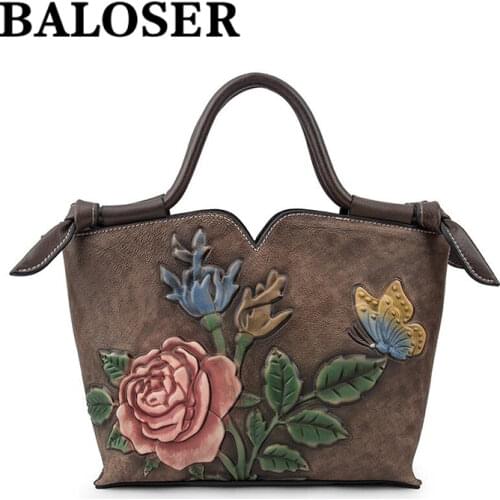Женские винтажные сумки BALOSER China At AliExpress