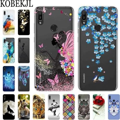 Cartoon Case For Huawei Y6 2019 Case Silicone TPU Back Cover Phone Case For Huawei Y6 2019 Y 6 Prime Pro 2019 MRD-LX1 Case Soft