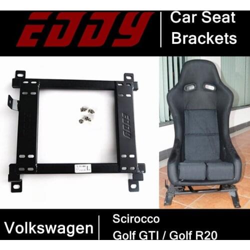 EDDY High Strength Car Seat Base for Volkswagen Golf GTI / R20 / Scirocco Iron Stainless Car Seat Mounting Brackets Auto Parts