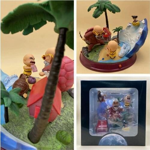 BANDAI Dragon Ball Action Figure Master Roshi Kuririn Scene Big Egg New Model Decoration Toy