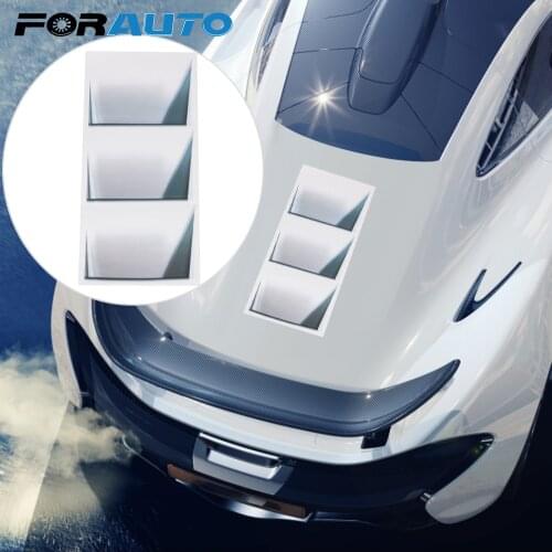 FORAUTO Vinyl 3D Decorative Car Sticker Reflective Car-styling Auto Hood Air Vents Outlet Car Refitting Sticker Auto Decoration