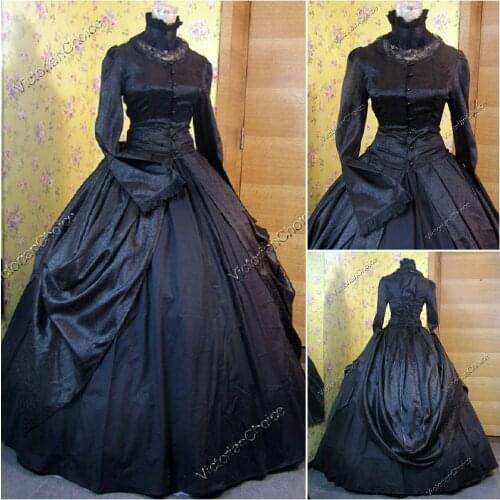 History!Customer-made 1800S Victorian dress 1860s Civil war Dress Theater Reenactor Costume Renaissance Dress US6-36 V-380
