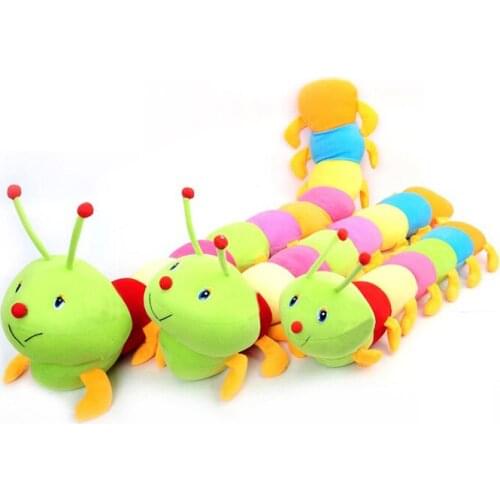 Colourful Caterpillar plush toy soft pillow toy baby toy , birthday gift t6789