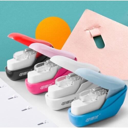 No Nails Stapling Machine Mini Cute Book Stapler No Stapleless Stapler Paper Without Stapler Staple Stapling required Stapl T6W2