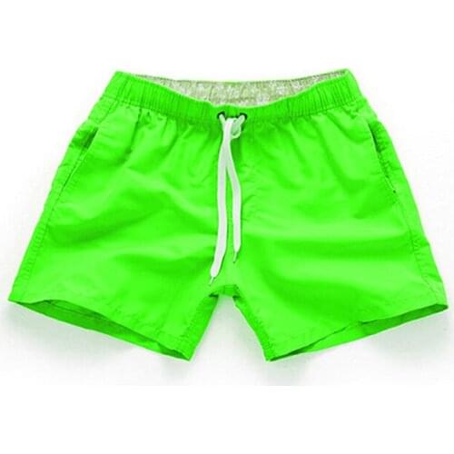 Mens Shorts Casual Mid Waist Beach Shorts Solid Straight Drawstring Shorts Four Colors S-2XL 2021 Summer