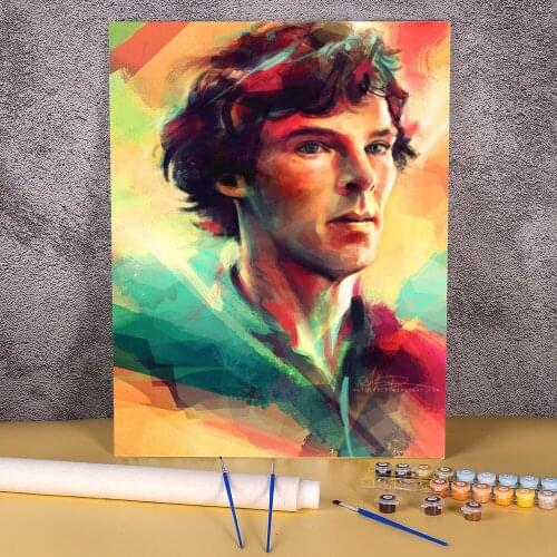 Doodles Paint By Numbers Package Acrylic Paints 50*70 Canvas Painting Wall Decoration For Kids Handicraft For Wholesale