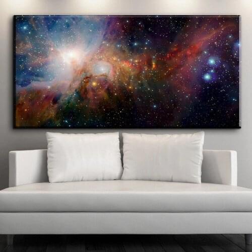 Universe Space Wall Art Canvas Oil Print Poster for Bedroom Wall Canvas Art Poster Landscape Poster and Print Living Room Decor