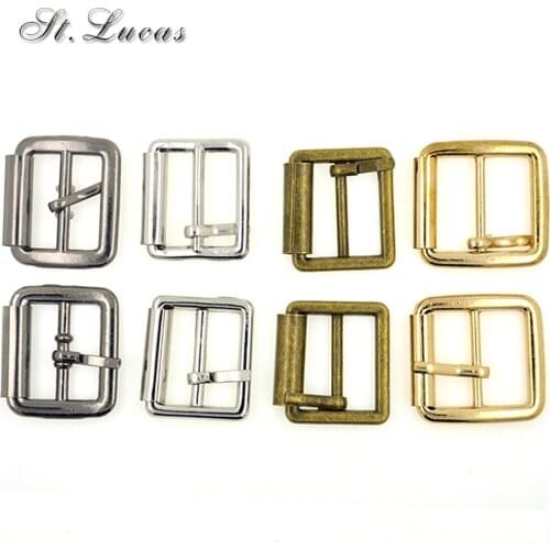 New 20pcs/lot 20mm(0.8in) gold silver bronze iron pipe Square alloy metal shoes bags Belt Buckles DIY sew accessory