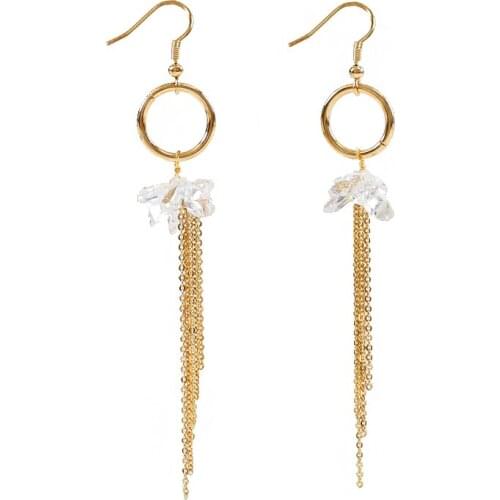 LANFLORA new Long tassels women handmade tassel earrings for girlfriend birthday gift Classic bulk wholesale earrings
