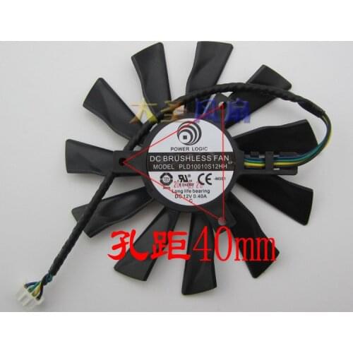 New Original for MSI R9-280X R9-270X R7-260X Graphics card cooling fan PLD10010S12HH DC12V 0.40A FONSONING