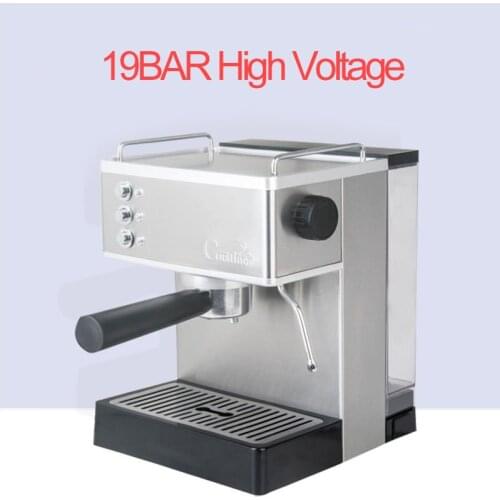 19Bar 110/220V semi-automatic coffee machine milk bubble machine 304 stainless steel Italian style espresso machine