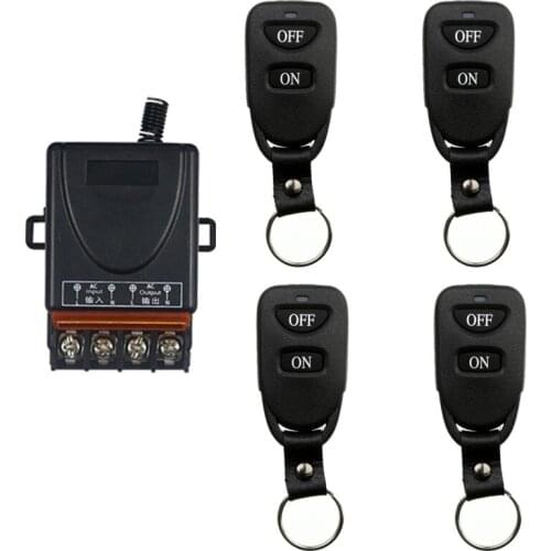 433MHz RF Remote Control AC 220V transmitor Receiver for Factory Farm Office Ventilation Pump LED Light