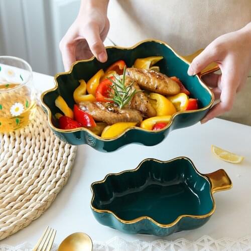 Christmas Tree Luxury Phnom Penh Ceramic Plate Dessert Plate Restaurant Creative Tableware Nordic Plate Dishes Dinner Plates