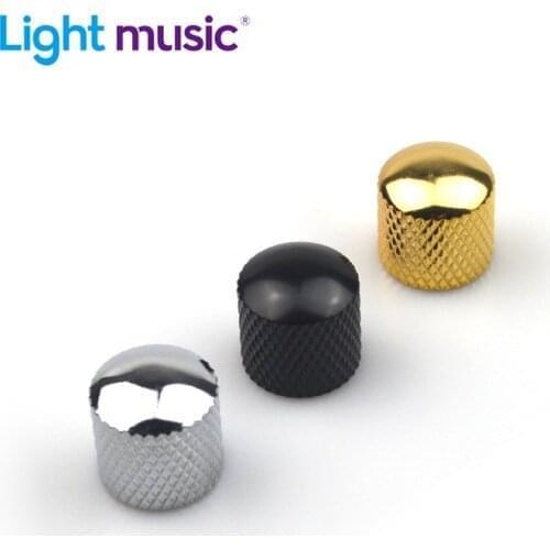 2pcs 6MM Metal Dome Tone Guitar Volume Tone Knobs Potentiometer Control Knobs For Electric Guitar Bass