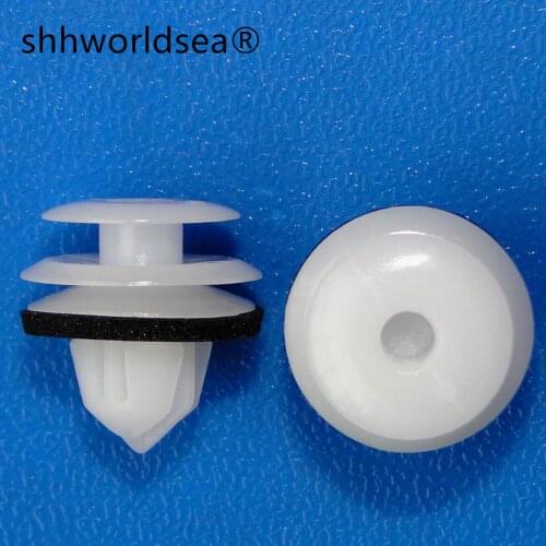 Shhworldsea 100PCS auto clip Door post decorative plate buckle, side skirt door sill guard plate buckle