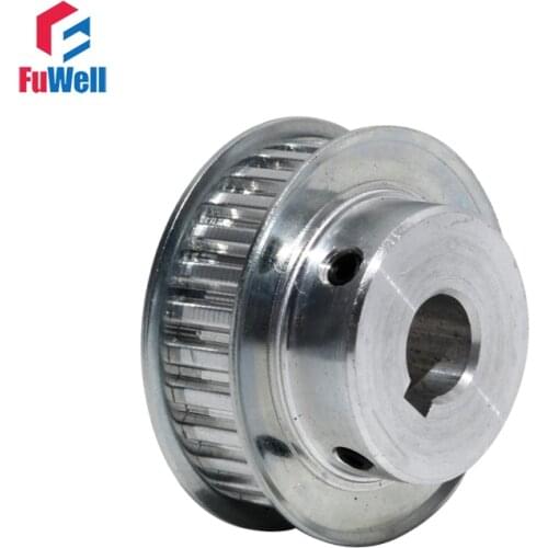Timing Pulley XL 28T with Keyway Toothed Pulley 11mm Belt Width 12/14/20mm Bore Aluminum Alloy 28Teeth XL Transmission Pulley