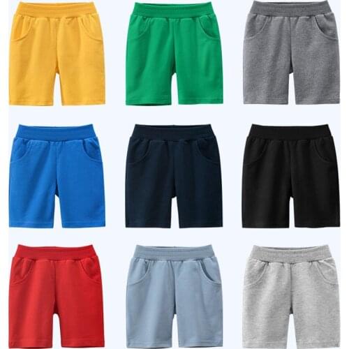 Summer 2-8Y Children Shorts Cotton Shorts For Boys Girls Candy Color Toddler Panties Kids Beach Short Sports Pants Baby Clothing