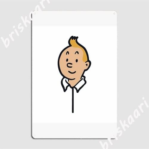 Tintin Metal Signs Plaques pub Design Party Tin sign Posters