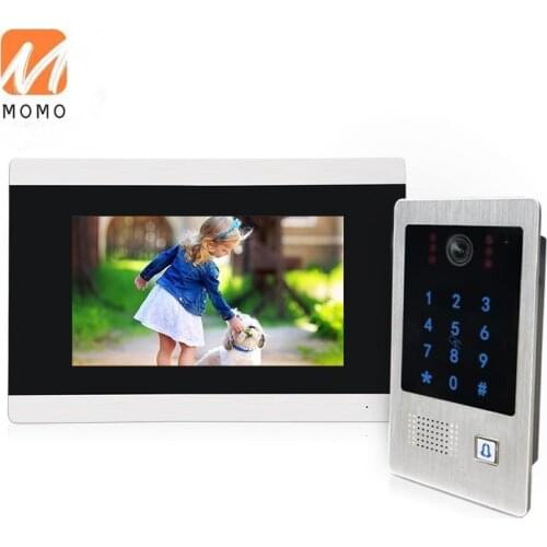 4 Wire Touch Screen Video Intercom for Smart Home with 7 Inch Video Doorbell
