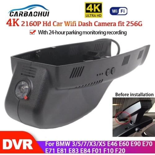 4K Car DVR Wifi Video Recorder Dash Cam CameraControl Phone APP For BMW 3/5/7/X3/X5 E46 E60 E90 E70 E71 E81 E83 E84 F01 F10 F20