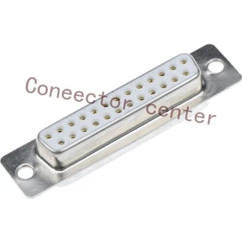 High Quality D-SUB DB Connector 25PIN 2-ROWS Famale solid Pin Full Gold flash