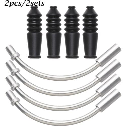 2Pcs/2Set V Brake Noodles and Boot Set Cable Guide Bend Tube Pipe MTB Mountain Bike Sleeves Protector Hose Outdoor Bicycle Parts