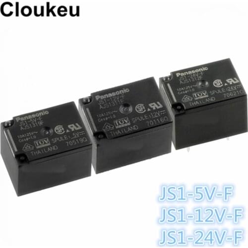 100Pcs Relay DIP5 JS1-5V-F AJS1319F JS1-12V-F AJS1311F JS1-24V-F AJS1312F