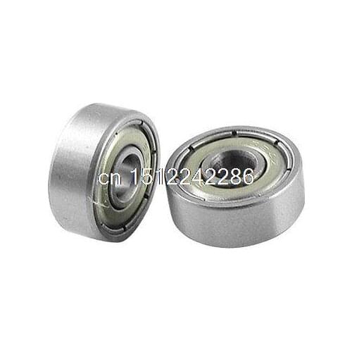 5 Pcs 624Z Double Shielded 4mm ID 13mm OD Mini Small Metric Ball Bearings