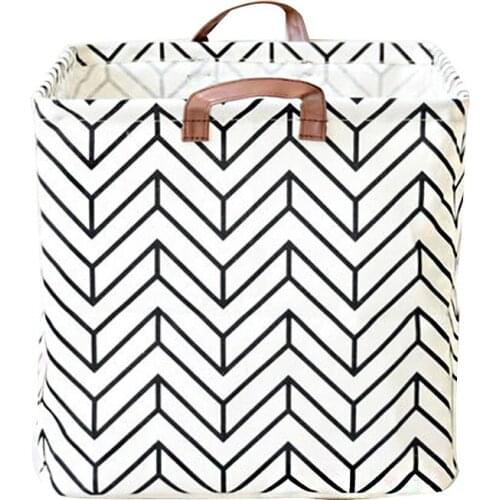5PCS / LOT Creative Letter Geometric Large Foldable Storage Basket Portable Laundry Hamper