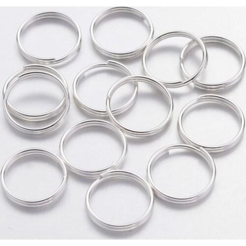 50g 4 5 6 7 8 10 mm Iron Jump Ring Split Ring Double Ring Loop Connector Silver Color for Jewelry Making DIY Accessories Finding