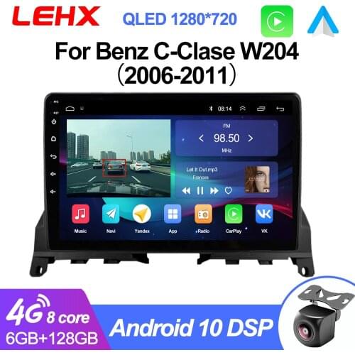 2 Din Radio Android 9 Inch 2GB RAM Car Multimedia GPS navigation Player auto stereo for Mercedes Benz C Class 3 W204 2006-2011