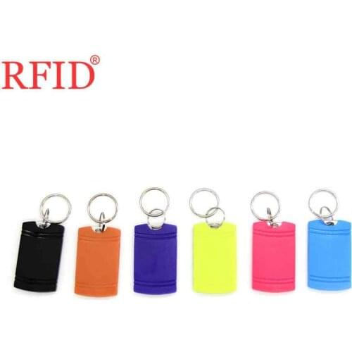 UID S50 1K 13.56Mhz Rewritable Keyfob Key Ring Fob Token Tags Changeable NFC RFID IC Card Random Color Delivery Fast Shipping 1