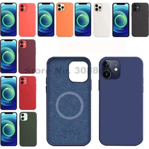 2021 Luxury Liquid Silicone Case For iPhone 12 Pro Max 11 Magsafe Protector Case For iPhone X XS MAX XR 7 8 6 6S Plus
