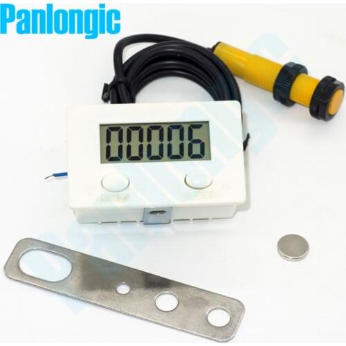 LCD Punch Digital Counter 5 Digit Industrial Proximity Switch and Strong Magnetic Back and Forth Count Spin Count Electronic