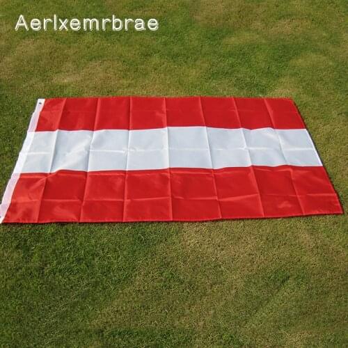 Free shipping aerlxembrae flag 3X5 feet AUSTRIA flag CREST indoor Outdoor