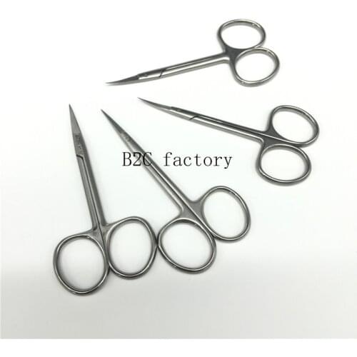 Stainless steel Eye scissors Cosmetic plastic surgery instrument double eyelid tool ophthalmic operating scissors