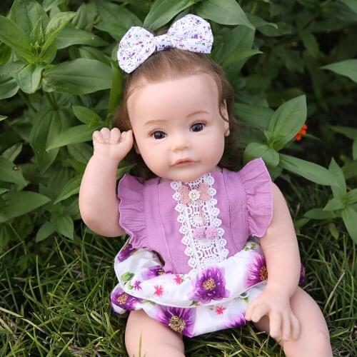 Hoomai 60CM Reborn Toddler Baby Doll Princess Fashion Hoody Dress Lifelike Soft Touch Cuddly Baby Gift