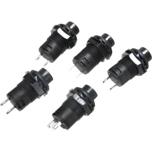 5pcs 3A 125V AC 1.5A 250V AC Locking Car Dashboard Dash Boat Off-On Momentary Push Button Horn Switch