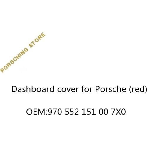 Dashboard cover for Porsche (red) OEM:970552151007X0